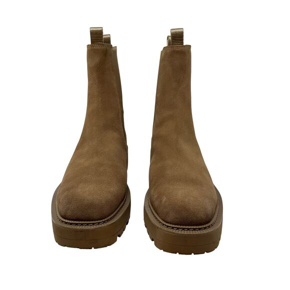 Sam Edelman Laguna Chelsea Boots Tan Suede Lug Sole Ankle Booties Women’s 11 - Picture 3 of 14